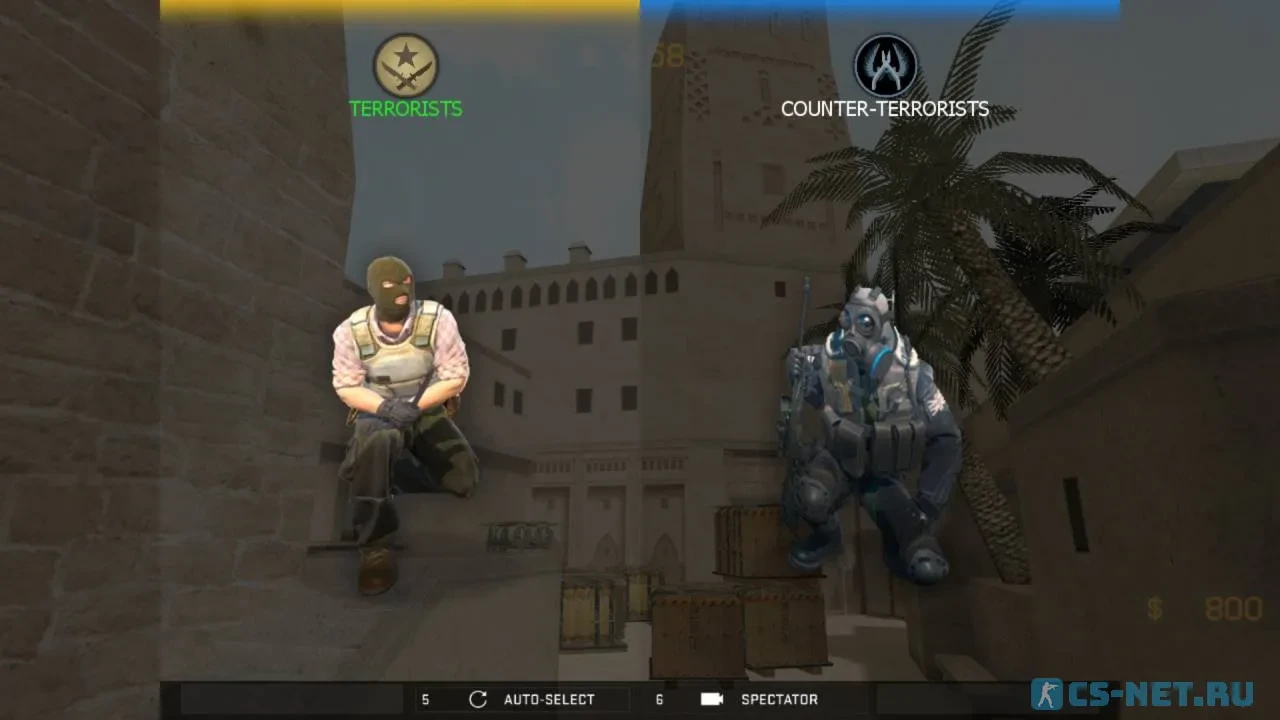 КС 1.6 в стиле CS:GO — Выбор команды в стиле CS:GO